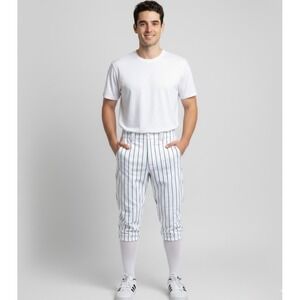 Champro Adult Small White Black Pinstripe Baseball‎ Pants